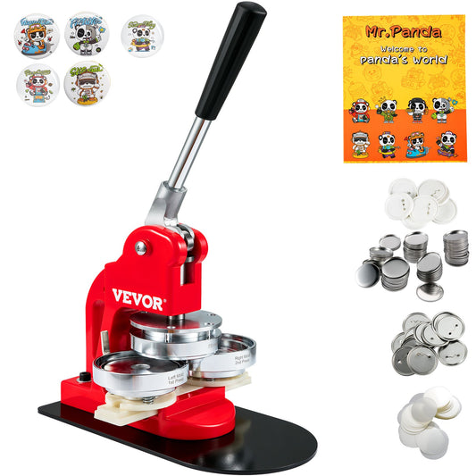 VEVOR Button Maker Machine, 75 mm (3 inch) Badge Punch Press Kit, Children DIY Gifts