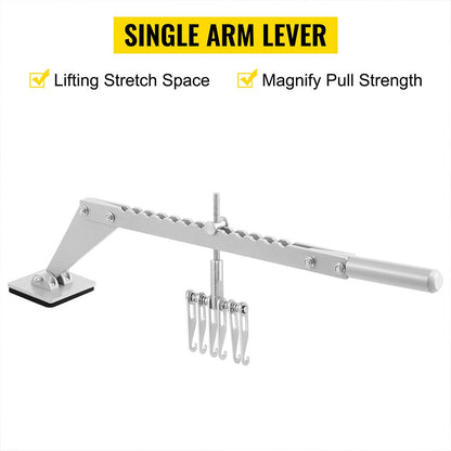 Portable Dent Puller with 6 Claw Hooks for Car Repair, Aluminum Alloy, 0.6m Lever