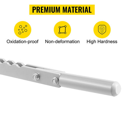 Portable Dent Puller with 6 Claw Hooks for Car Repair, Aluminum Alloy, 0.6m Lever