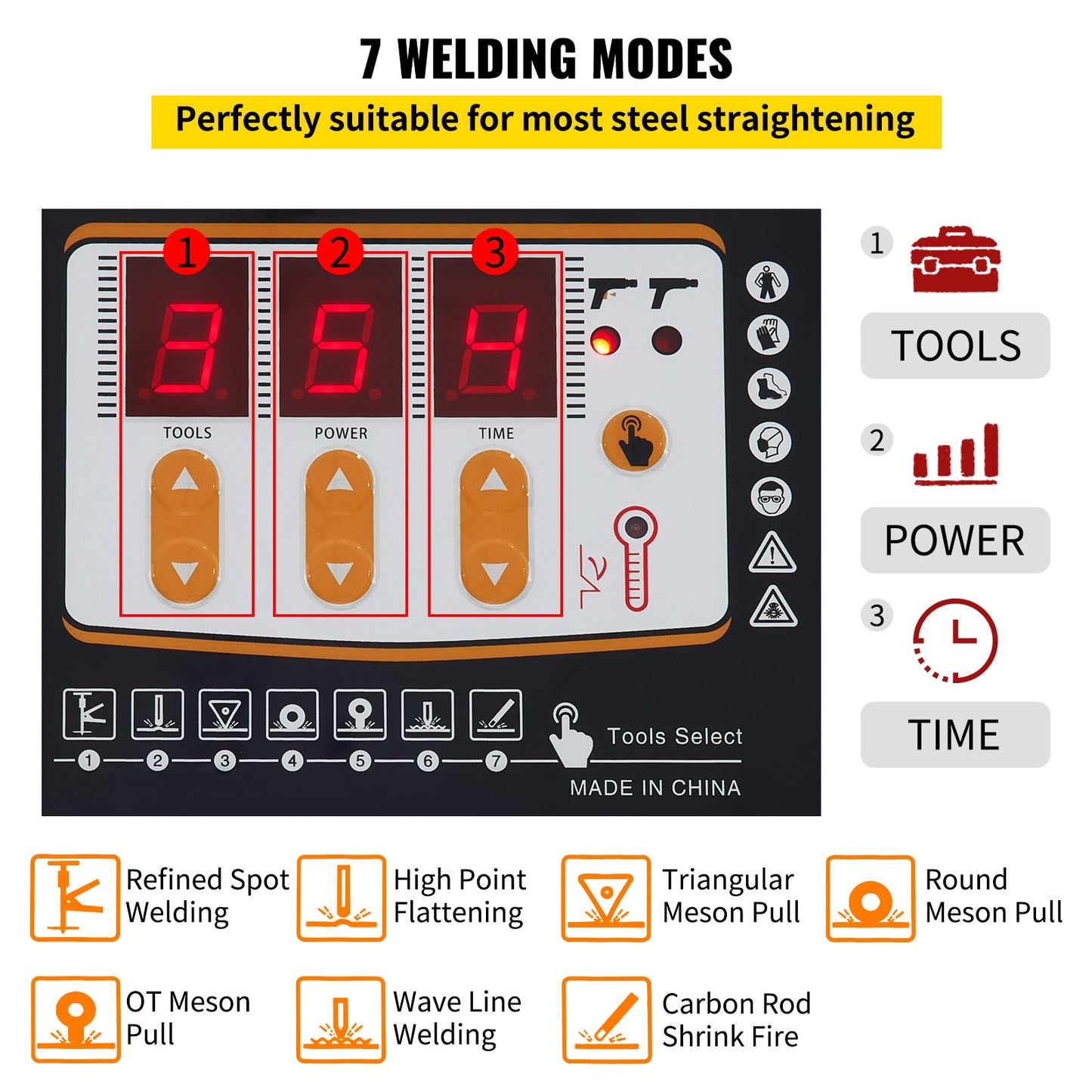 VEVOR Spot Dent Puller Spot Welding Machine 3 KW 220 V for Car Body Dent Repair