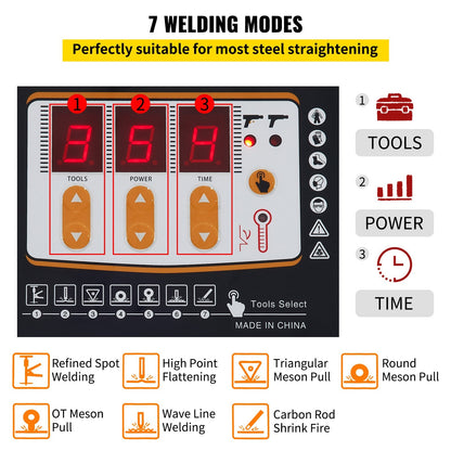3 kW Spot Welding Machine for Car Dent Repair, 220V, with 7 Modes