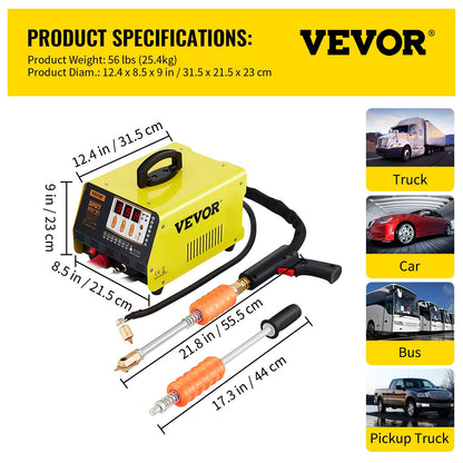 3 kW Spot Welding Machine for Car Dent Repair, 220V, with 7 Modes