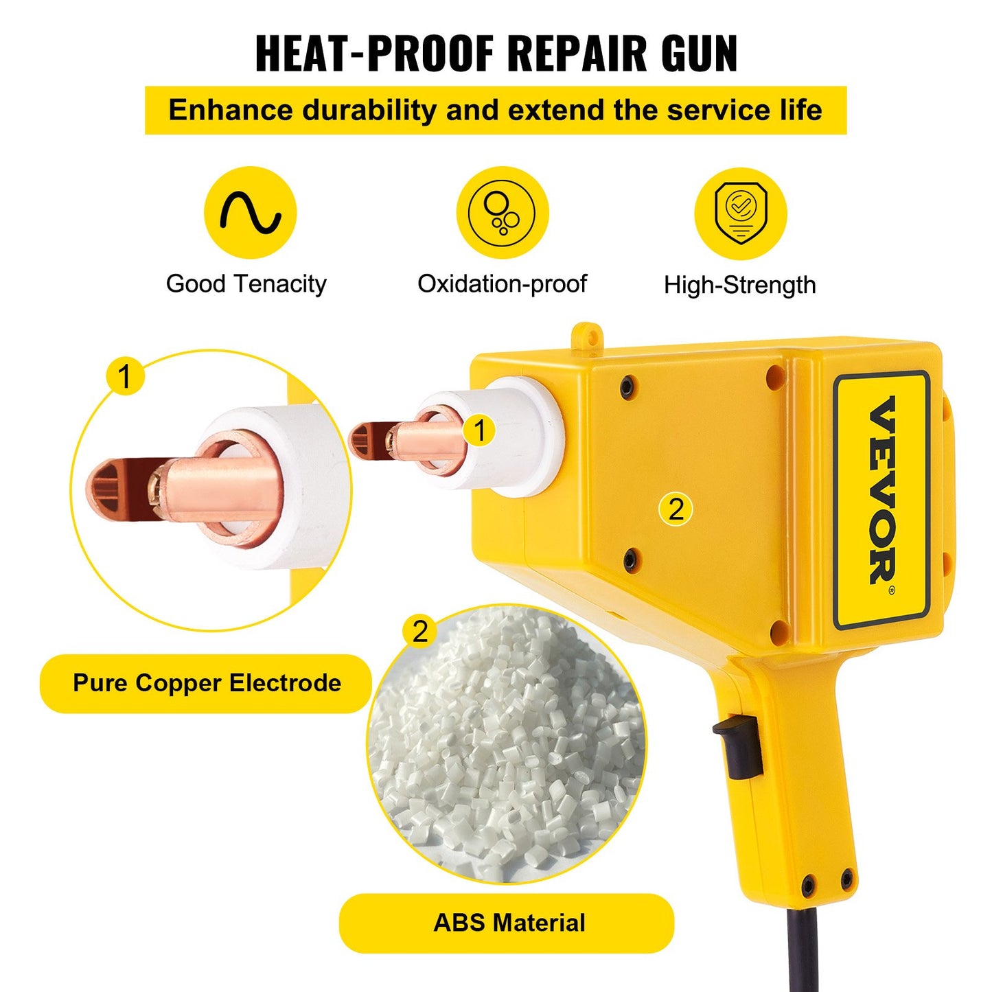 VEVOR Stud Welder Kit, 1600A Stud Welder Dent Repair Kit, 800VA Spot Welder Stud,