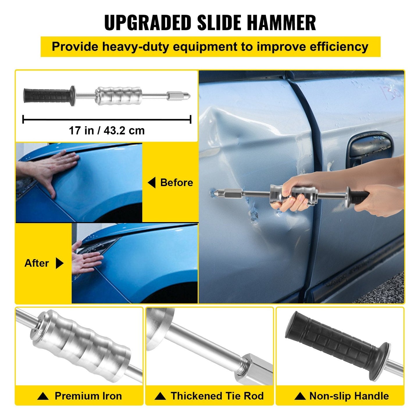 Stud Welder Dent Repair Kit, 1600A, 800VA, with Accessories for Auto Body Repair