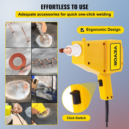 Stud Welder Dent Repair Kit, 1600A, 800VA, with Accessories for Auto Body Repair