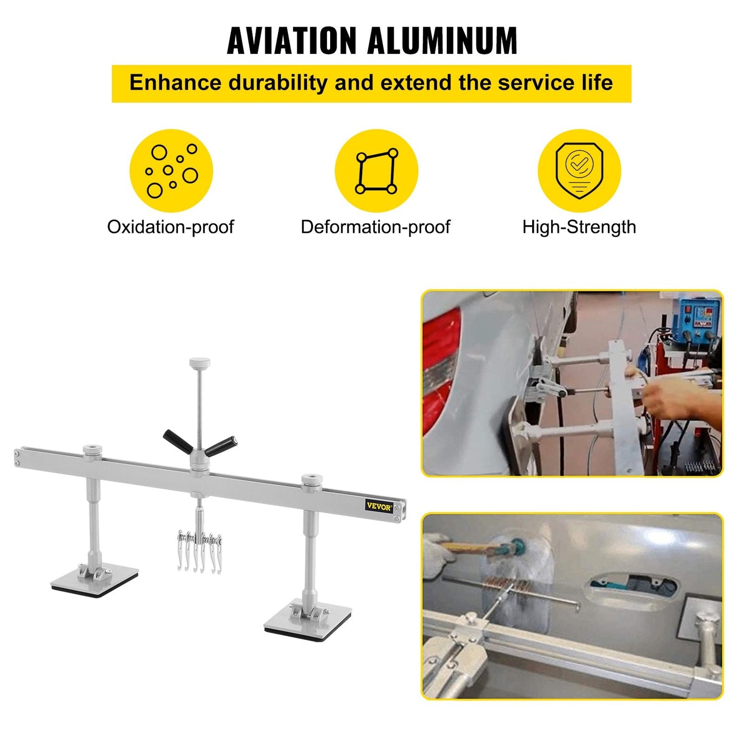 Lever Bar Kit for Aluminum & Steel Dent Repair, 0.85 Meter, 3.3 kg