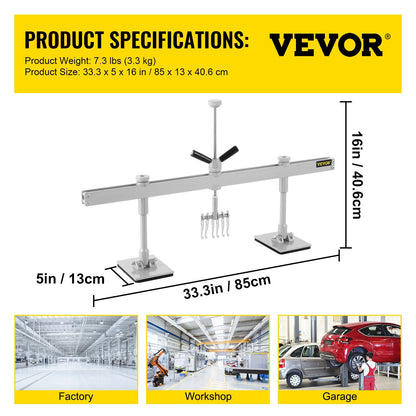 Lever Bar Kit for Aluminum & Steel Dent Repair, 0.85 Meter, 3.3 kg