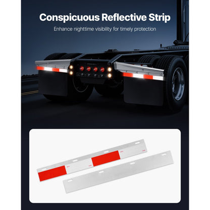 VEVOR Straight Spring Loaded Mud Flap Hangers for Semi Truck 63.5mm Bolt Spacing