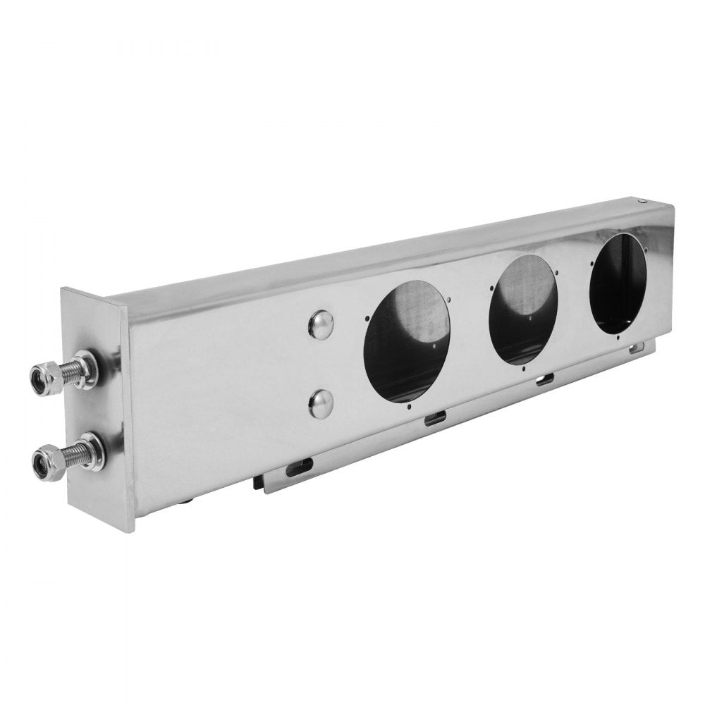 VEVOR Stainless Steel Mud Flap Hangers with Light Cutouts for Semi Trucks 63.5mm