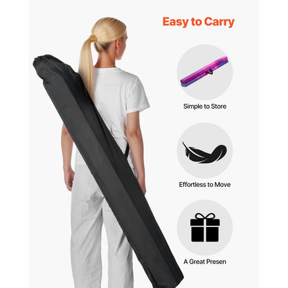 8FT Folding Gymnastic Balance Beam for Kids with Carrying Bag Galaxy