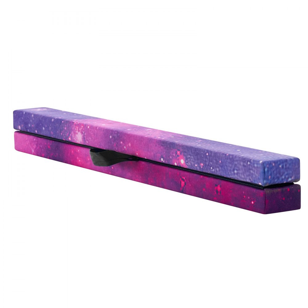 8FT Folding Gymnastic Balance Beam for Kids with Carrying Bag Galaxy