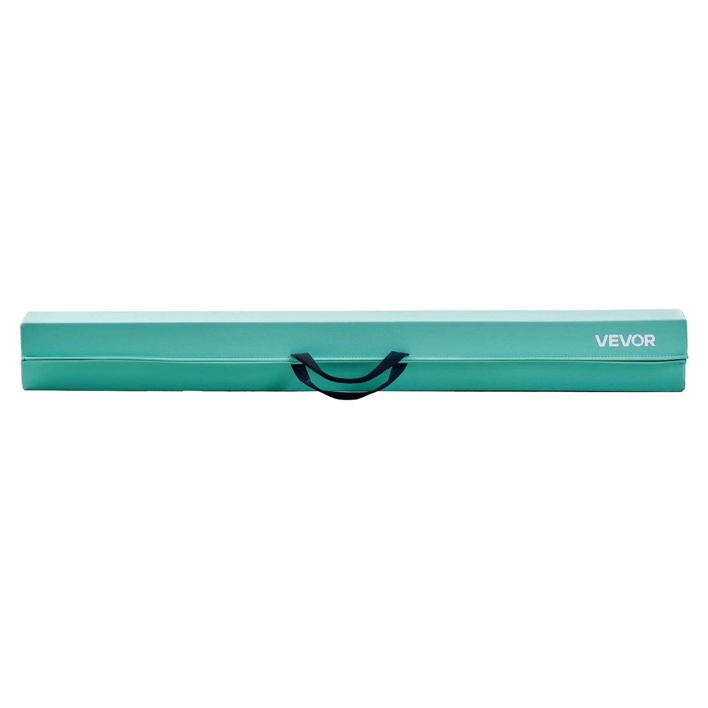 8FT Folding Balance Beam for Kids, 90.7 KG Stable Support Gymnastics Floor Beam with Non-Slip Mats, Gymnastics Training Equipment with Anti-Slip Bottom and Carrying Bag for Home Gym, Mint Green