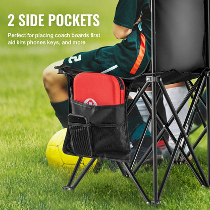8-Seat Portable Folding Sport Bench with Carry Bag, 3.15m, 10.95 kg