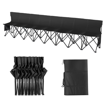 8-Seat Portable Folding Sport Bench with Carry Bag, 3.15m, 10.95 kg
