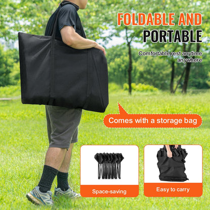 6-Seater Portable Folding Bench for Outdoor Events with Carrying Bag