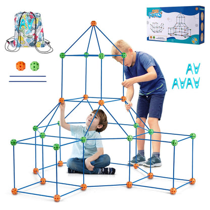 Kids' STEM Castle Fort Building Kit - 120 Piece Set, 2.53 kg