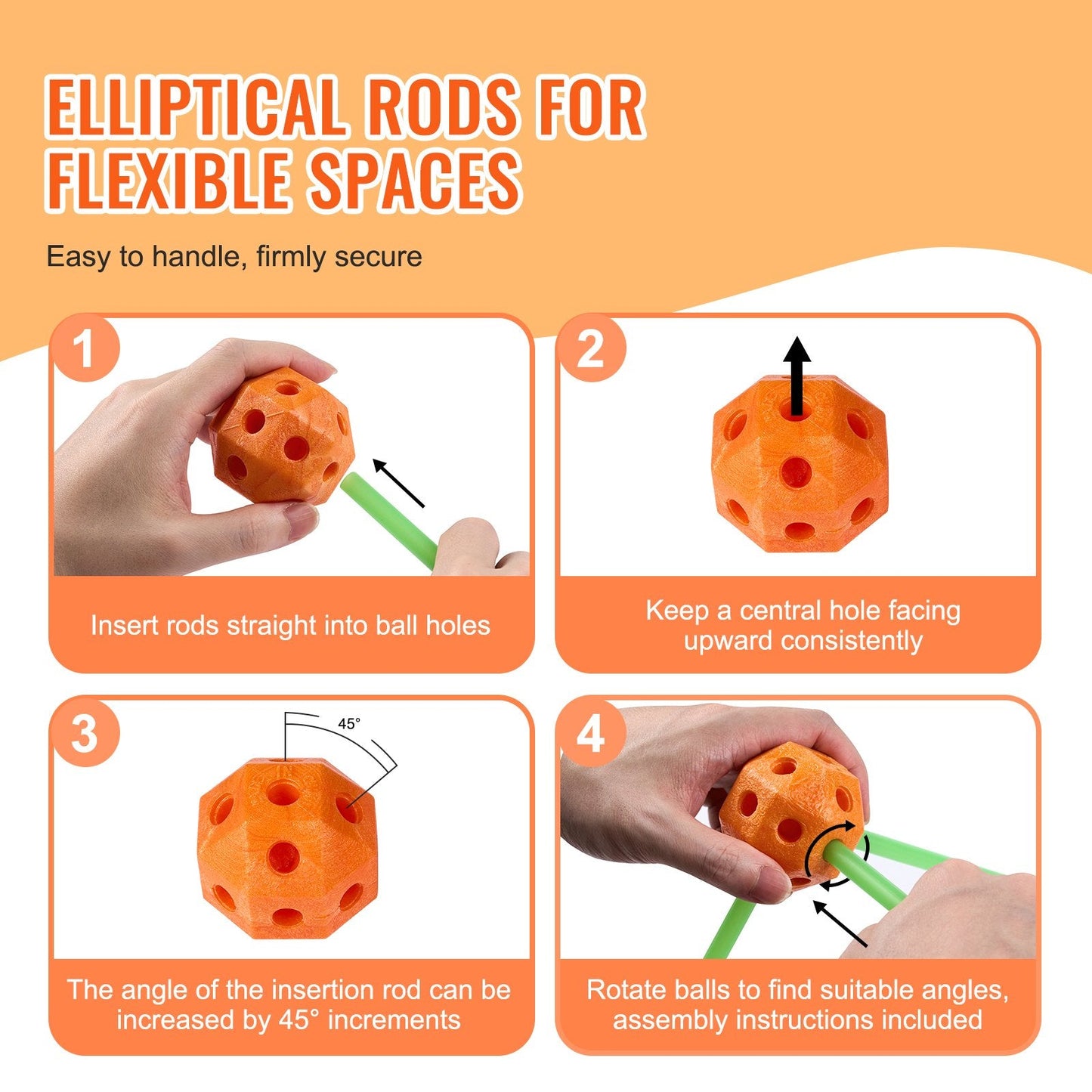 Glow-in-the-Dark Kids' Fort Building Kit - 140 Piece STEM Toy, 2.8 kg