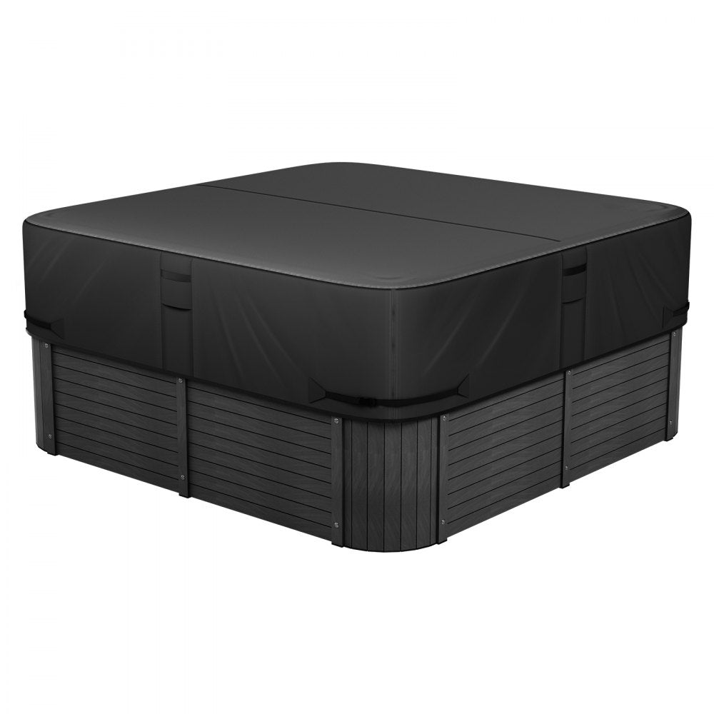 Outdoor Hot Tub Cover 2030x2030x508mm Weatherproof and Waterproof Black