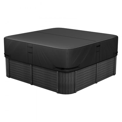 Outdoor Hot Tub Cover 2030x2030x508mm Weatherproof and Waterproof Black