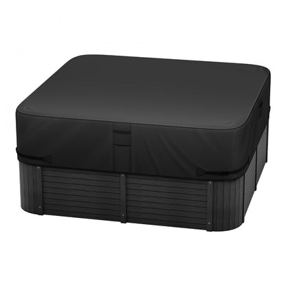 VEVOR Outdoor Hot Tub Cover 2285x2285x508mm Weatherproof and Waterproof Black