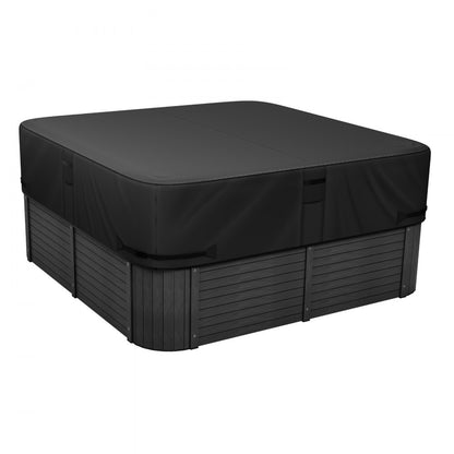 VEVOR Outdoor Hot Tub Cover 2285x2285x508mm Weatherproof and Waterproof Black