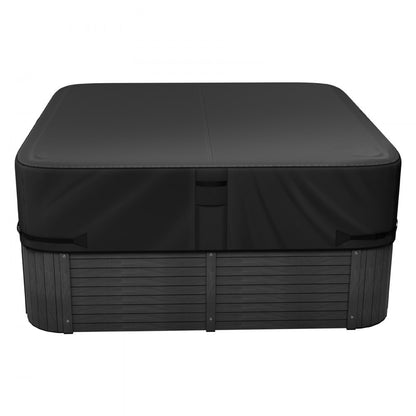 VEVOR Outdoor Hot Tub Cover 2285x2285x508mm Weatherproof and Waterproof Black