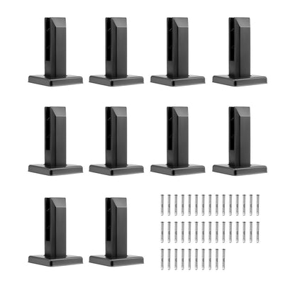 VEVOR Glass Clamp, 10 PCS Square Glass Railing Bracket for 0.31 "-0.47 " Tempered