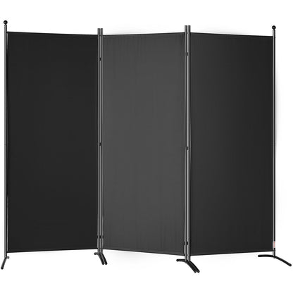 3-Panel Freestanding Room Divider, 2.6x1.8m Privacy Screen for Home & Office
