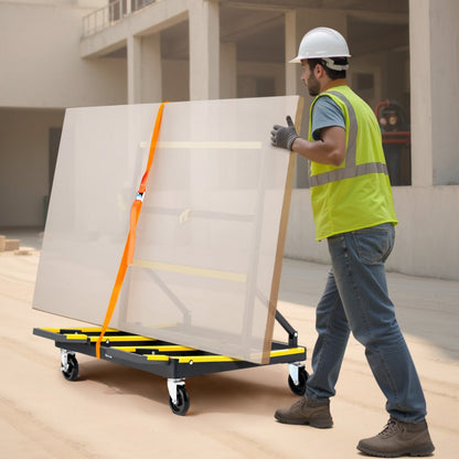 Drywall Cart Dolly 816 kg Load Steel Panel Dolly Handling Plywood