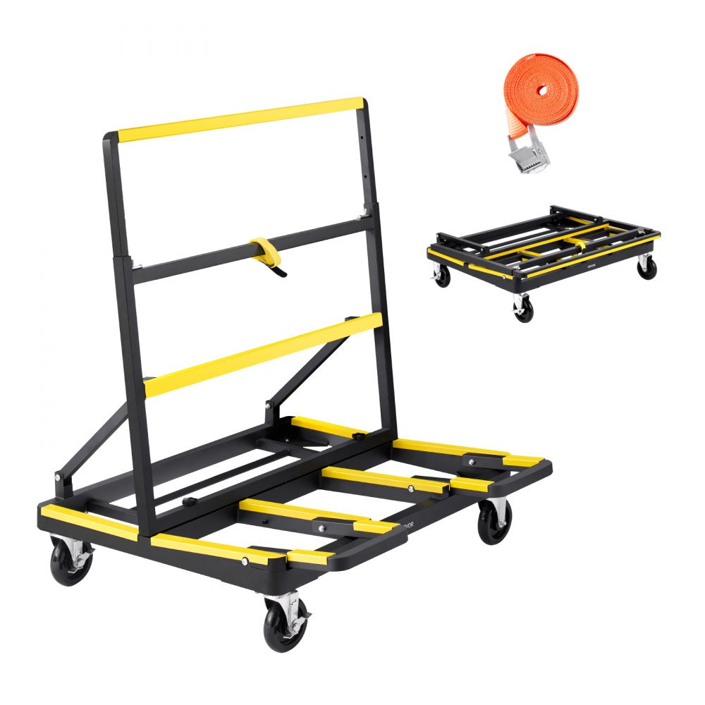 Drywall Cart Dolly 816 kg Load Steel Panel Dolly Handling Plywood