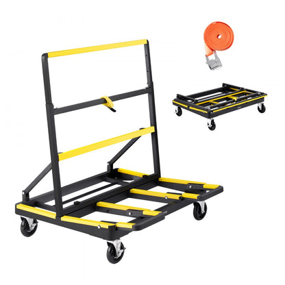 Drywall Cart Dolly 816 kg Load Steel Panel Dolly Handling Plywood