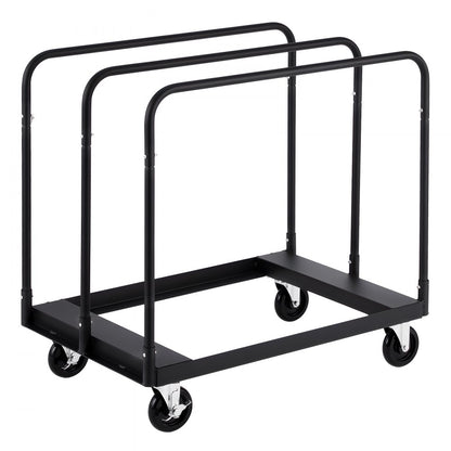 Drywall Cart Dolly 816 kg Steel Panel Truck Cart with 3 Side Handrails