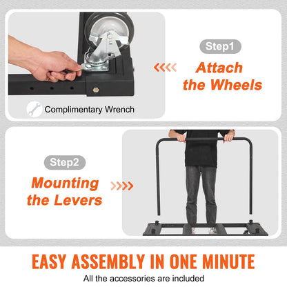 Heavy-Duty Drywall Cart with 816 kg Capacity and 1.15 x 0.74 m Deck