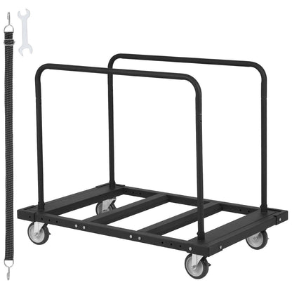 VEVOR Drywall Cart, 1800 LBS Panel Dolly Cart with 45.28" x 29.13" Deck and 5" Swivel