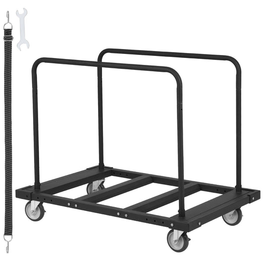 VEVOR Drywall Cart, 1800 LBS Panel Dolly Cart with 45.28" x 29.13" Deck and 5" Swivel