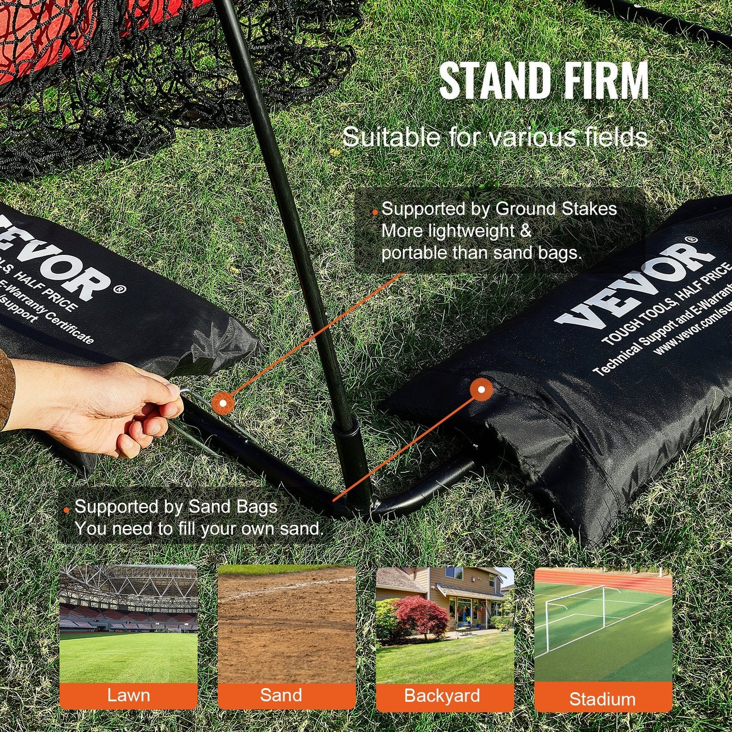 9-Pocket Baseball Softball Pitching Net with Oversized Strike Zone, 1.24x1.07 m