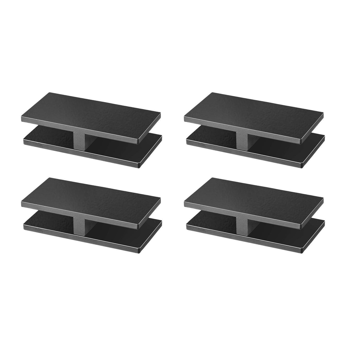 VEVOR Glass Clamp, 4 PCS Rectangle Glass Railing Bracket for 0.31 "-0.47 " Tempered