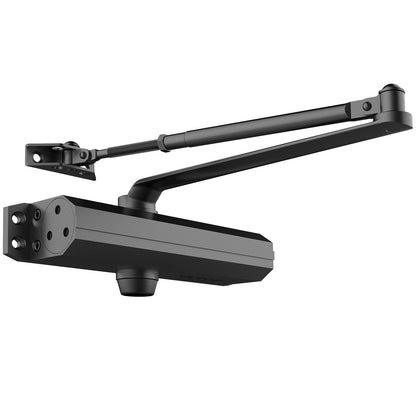 Automatic Hydraulic Door Closer, Heavy Duty, 150 kg Load, Black, Easy Install