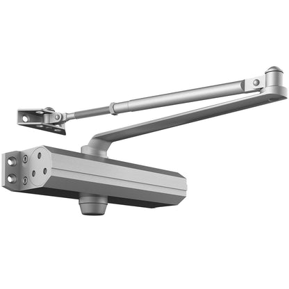 Automatic Hydraulic Door Closer, Heavy Duty, 150 kg Capacity, Silver Finish