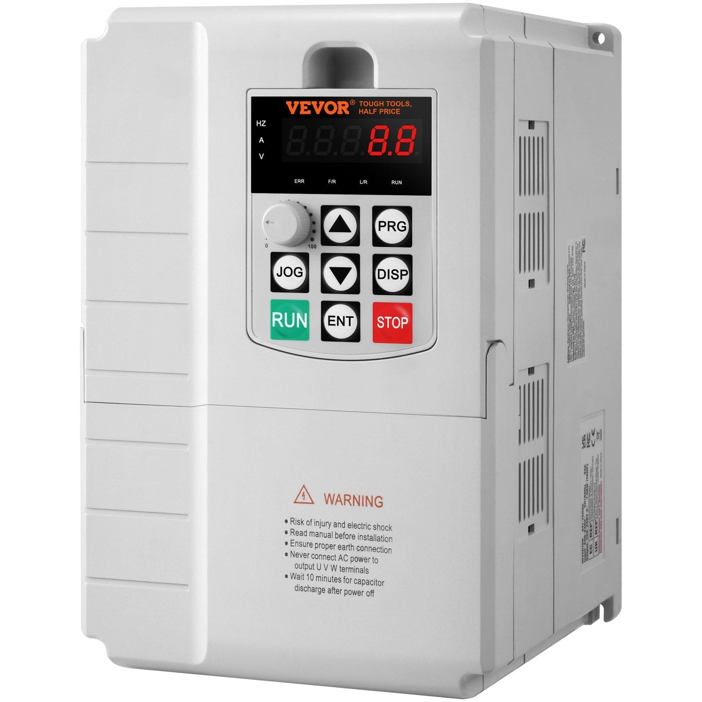 10HP 7.5KW VFD, 220V Single to 3-Phase, Variable Frequency Drive 0-400Hz