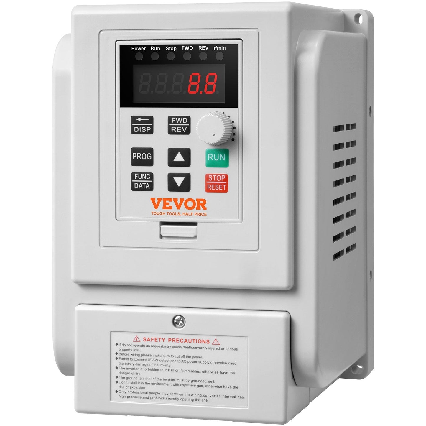 5HP 4KW Variable Frequency Drive, 1-Phase to 3-Phase, 220V-240V, 0-400Hz