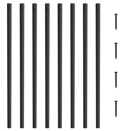 VEVOR Staircase Metal Balusters, 32.28'' x 1'' Flat Aluminum Alloy Decorative Banister