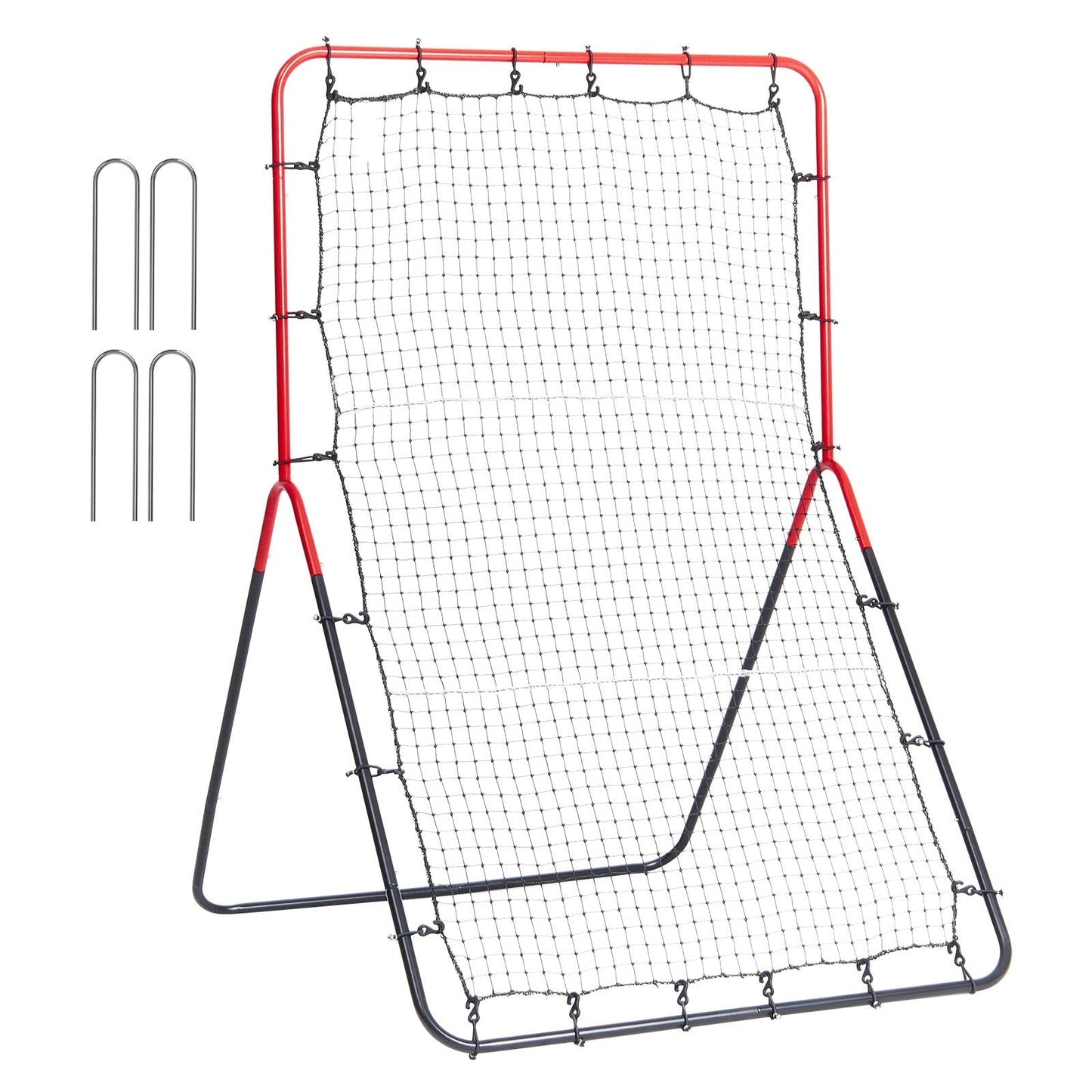 Adjustable Baseball & Softball Rebounder Net, 3-Way Trainer (0.9 x 1.4 m)