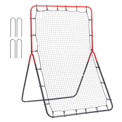 Adjustable Baseball & Softball Rebounder Net, 3-Way Trainer (0.9 x 1.4 m)