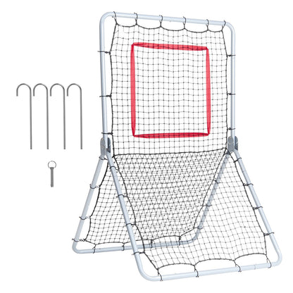 Adjustable Baseball & Softball Rebounder Net, 1.07 x 1.83 m, Steel Frame