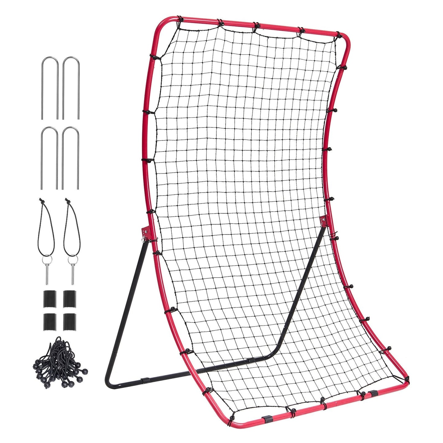 Adjustable Baseball & Softball Rebounder Net - 1.2 x 1.7 m Steel Frame