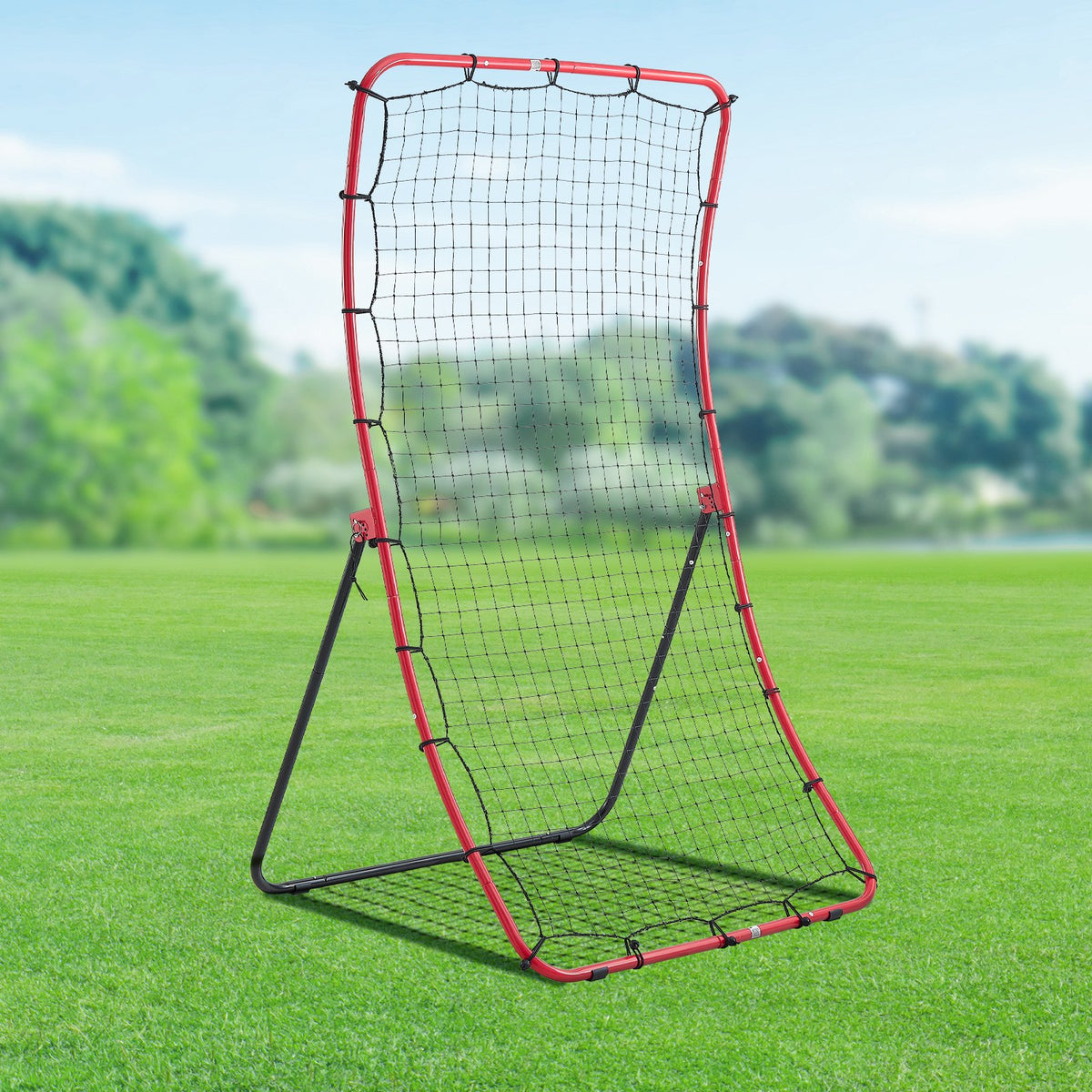 Baseball Softball Rebounder Net 1080 x 1740 mm Pitch Back Trainer, 5 Adjustable Angles, Heavy-duty Steel Frame, All Angle Bounce Back Net for Pitching & Fielding Training Aid, Return Practice