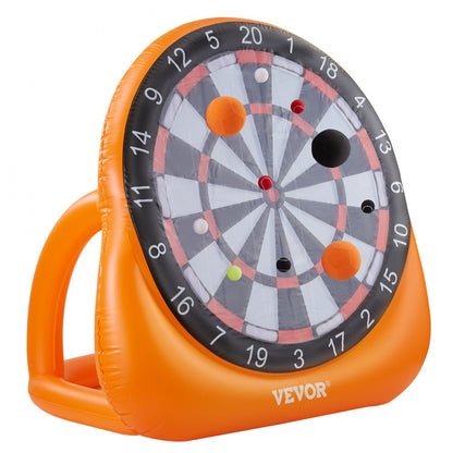 VEVOR Inflatable Soccer Dart Board over 2 m with 4 Kick Balls 12 Tennis Pump