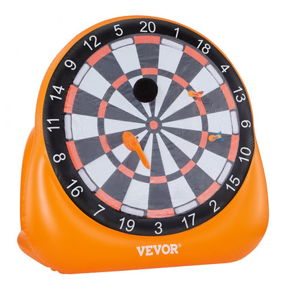VEVOR Inflatable Soccer Dart Board over 2 m with 4 Kick Ball 6 Darts 6 Axe Pump