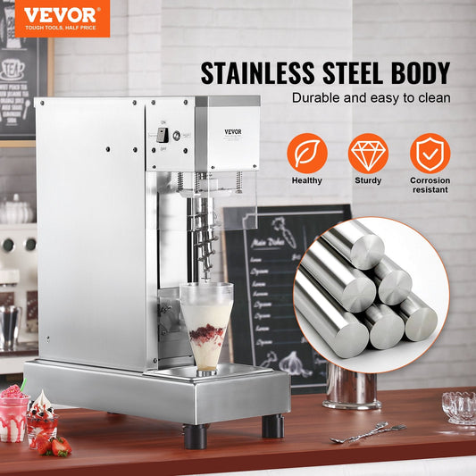 Durable 304 stainless steel body and mixing head resist corrosion and simplify cleaning